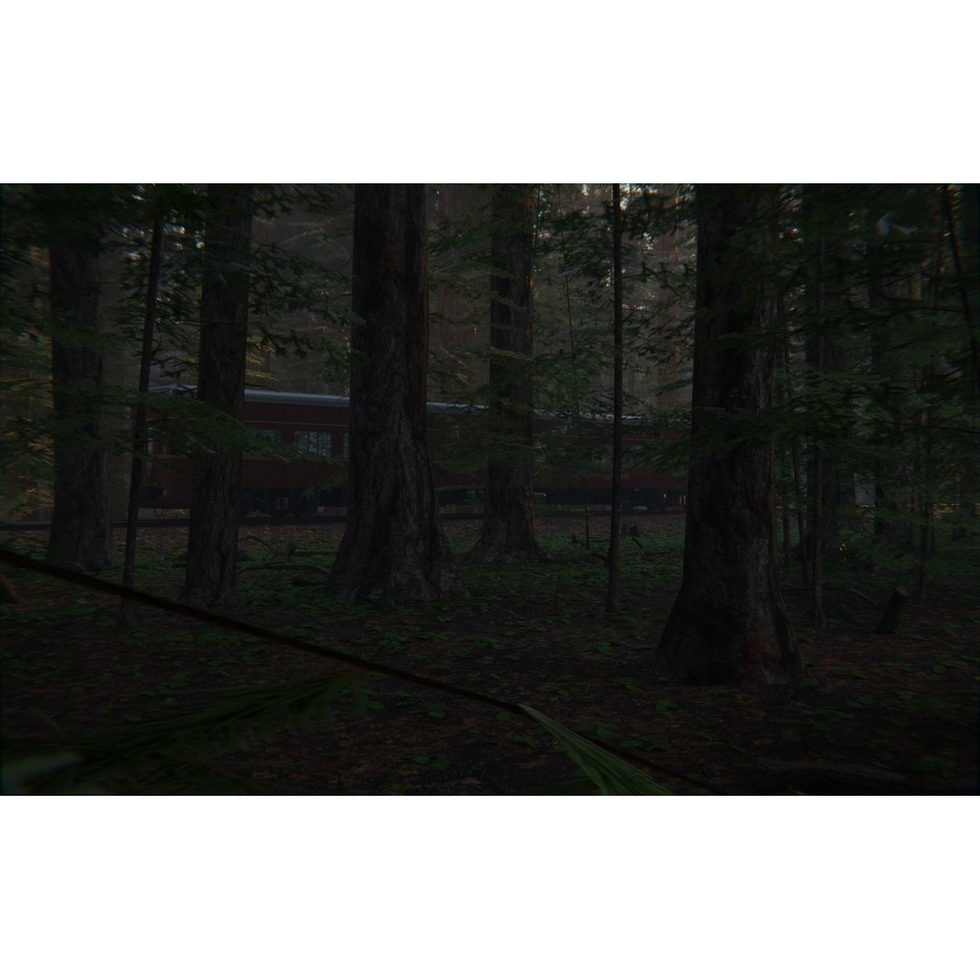 Forest Train 3D Model – High Poly Environment with PBR Textures, Blender - View 10