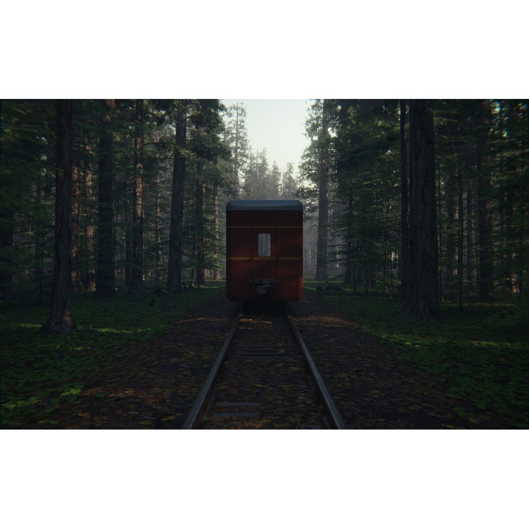 Forest Train 3D Model – High Poly Environment with PBR Textures, Blender - View 12
