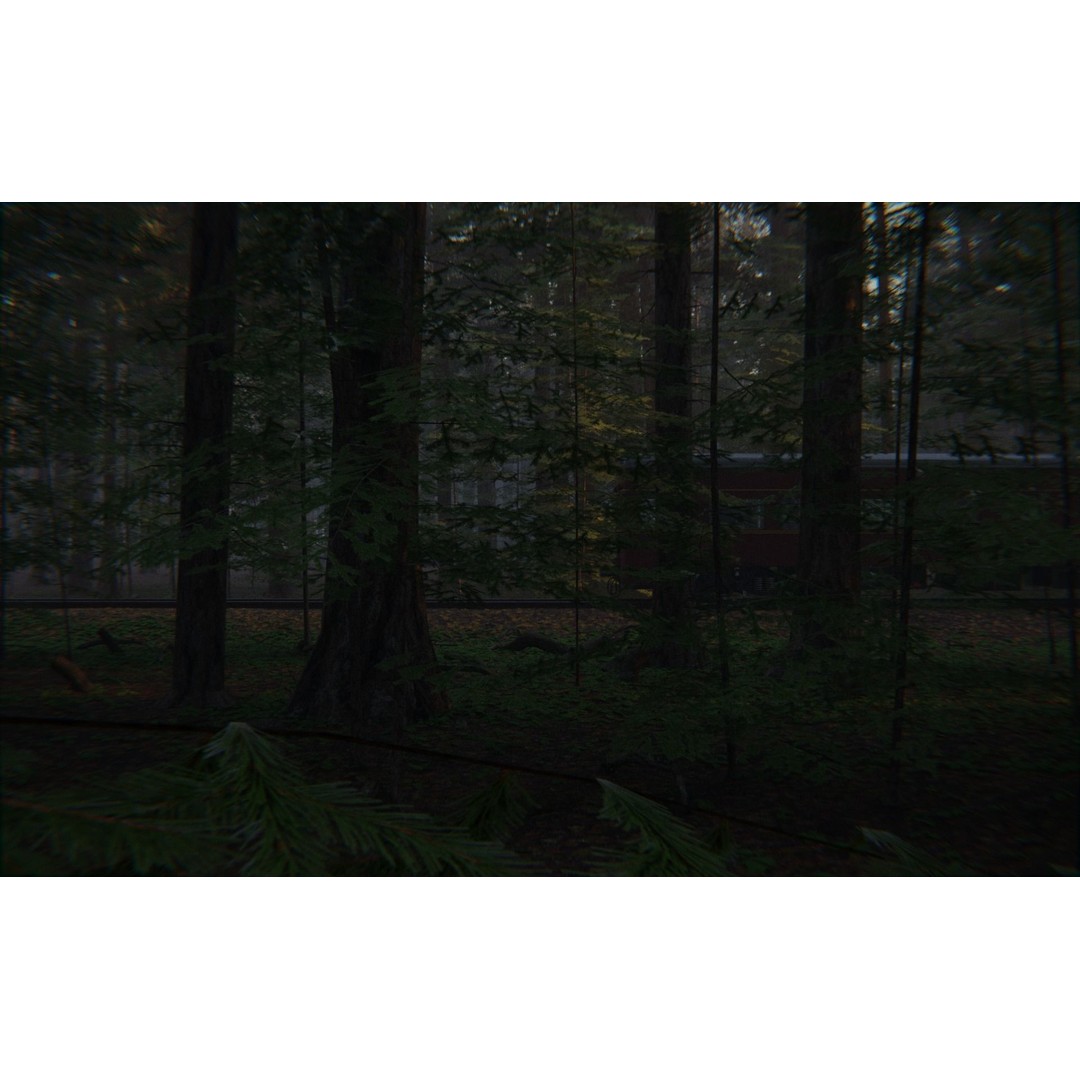 Forest Train 3D Model – High Poly Environment with PBR Textures, Blender - View 14
