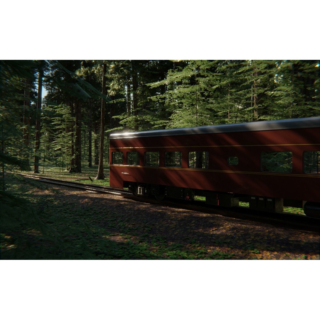 Forest Train 3D Model – High Poly Environment with PBR Textures, Blender - View 16