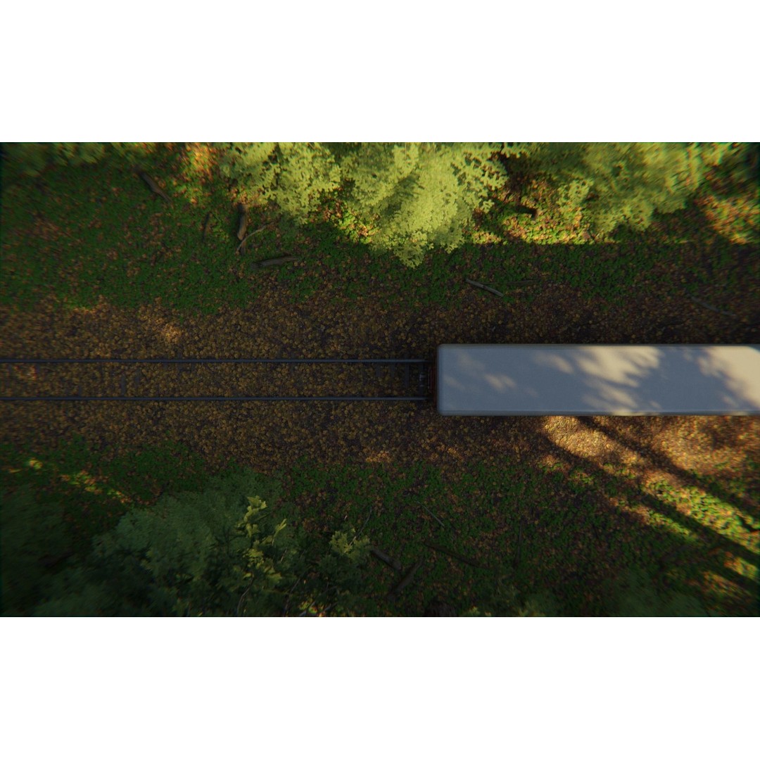 Forest Train 3D Model – High Poly Environment with PBR Textures, Blender - View 9