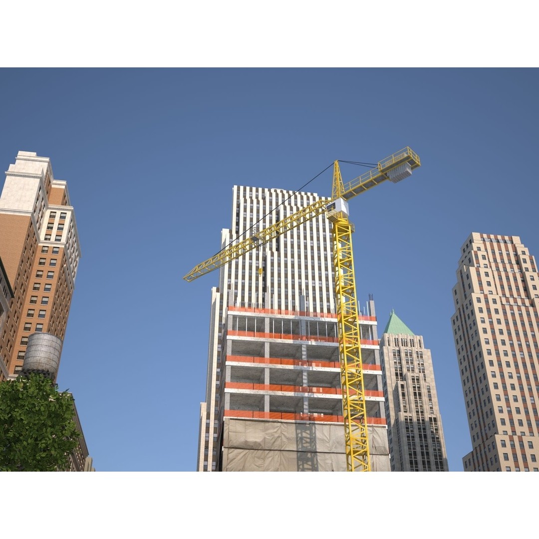 City KC7 3D Model – Art Deco Low Poly Modular City Blocks