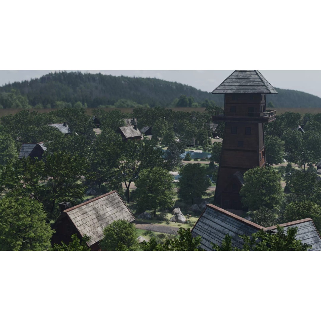 Village Landscape 3D Model – PBR Environment Scene for Blender - View 3