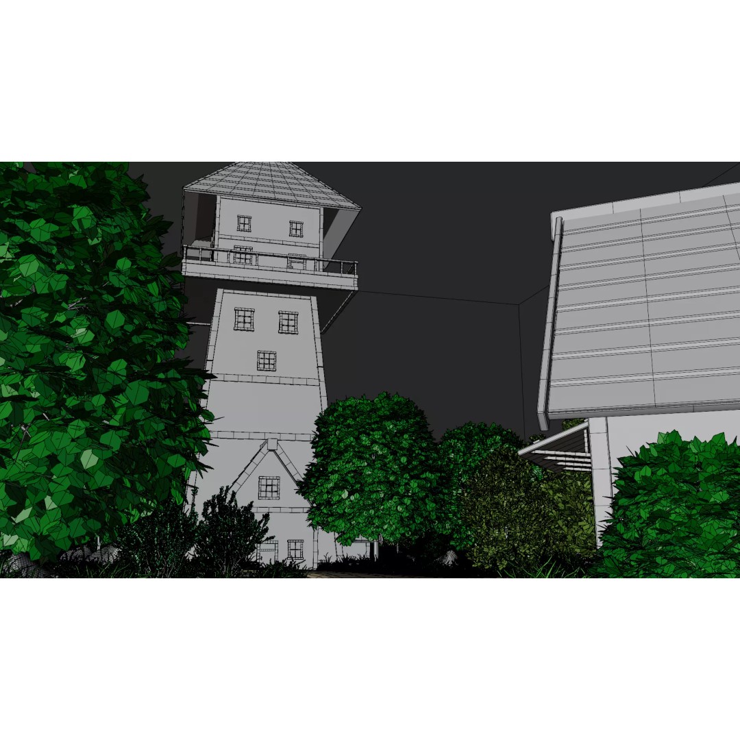 Village Landscape 3D Model – PBR Environment Scene for Blender - View 37
