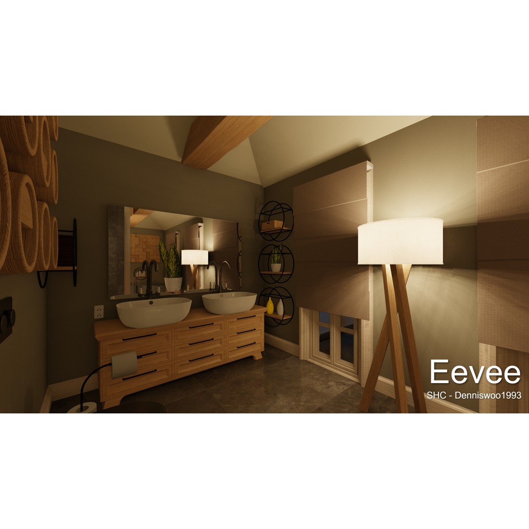 Large Mansion 3D Model – Classic Modern Villa with Animation, Blender - View 102