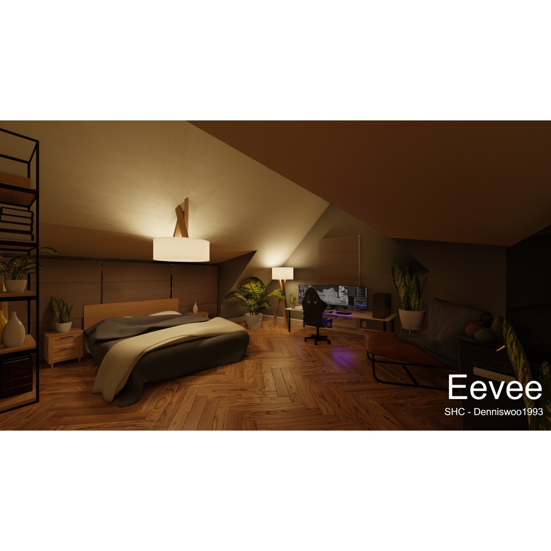 Large Mansion 3D Model – Classic Modern Villa with Animation, Blender - View 103