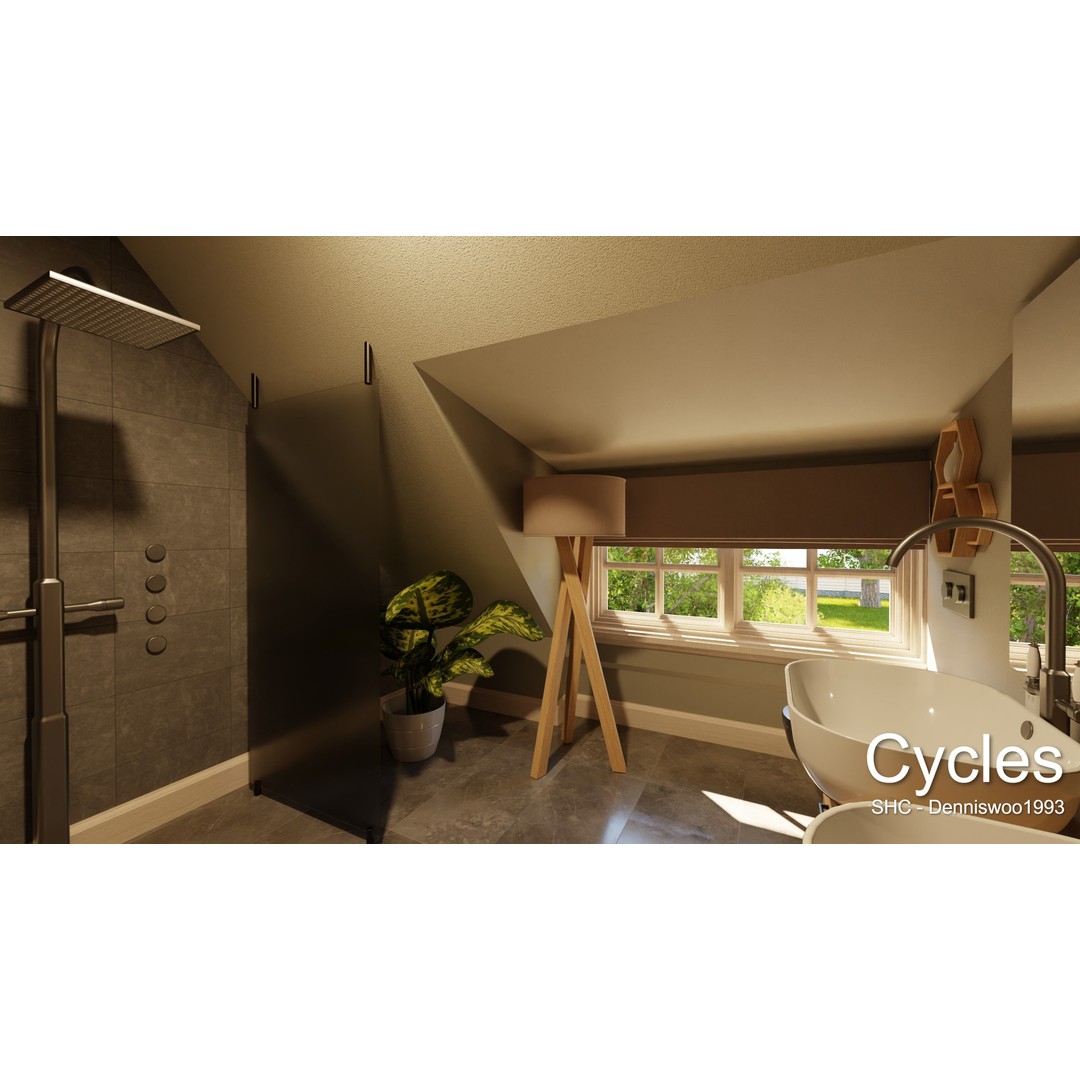 Large Mansion 3D Model – Classic Modern Villa with Animation, Blender - View 31