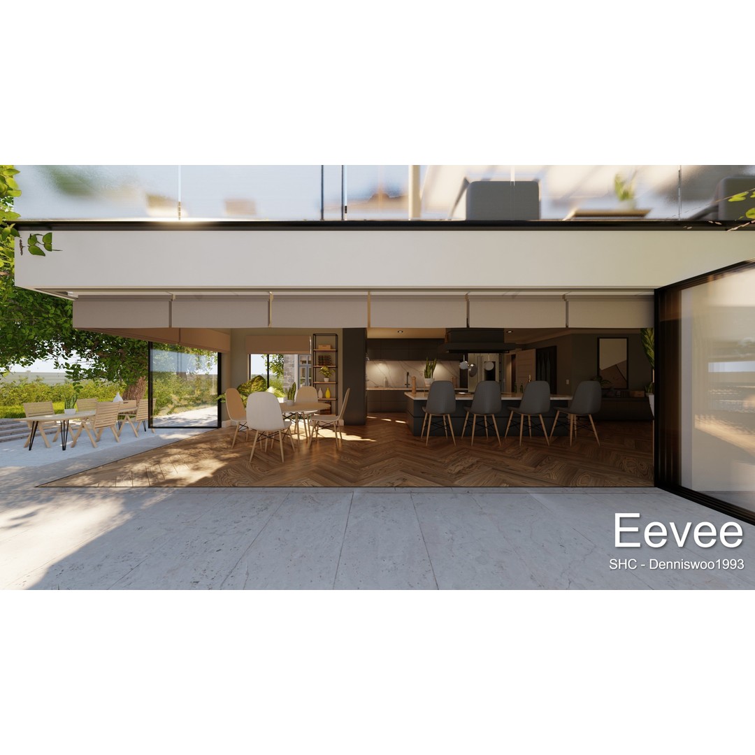 Large Mansion 3D Model – Classic Modern Villa with Animation, Blender - View 46