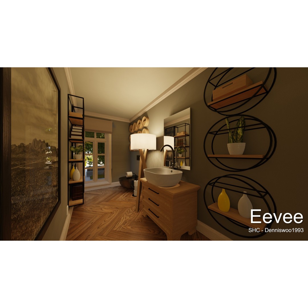 Large Mansion 3D Model – Classic Modern Villa with Animation, Blender - View 52