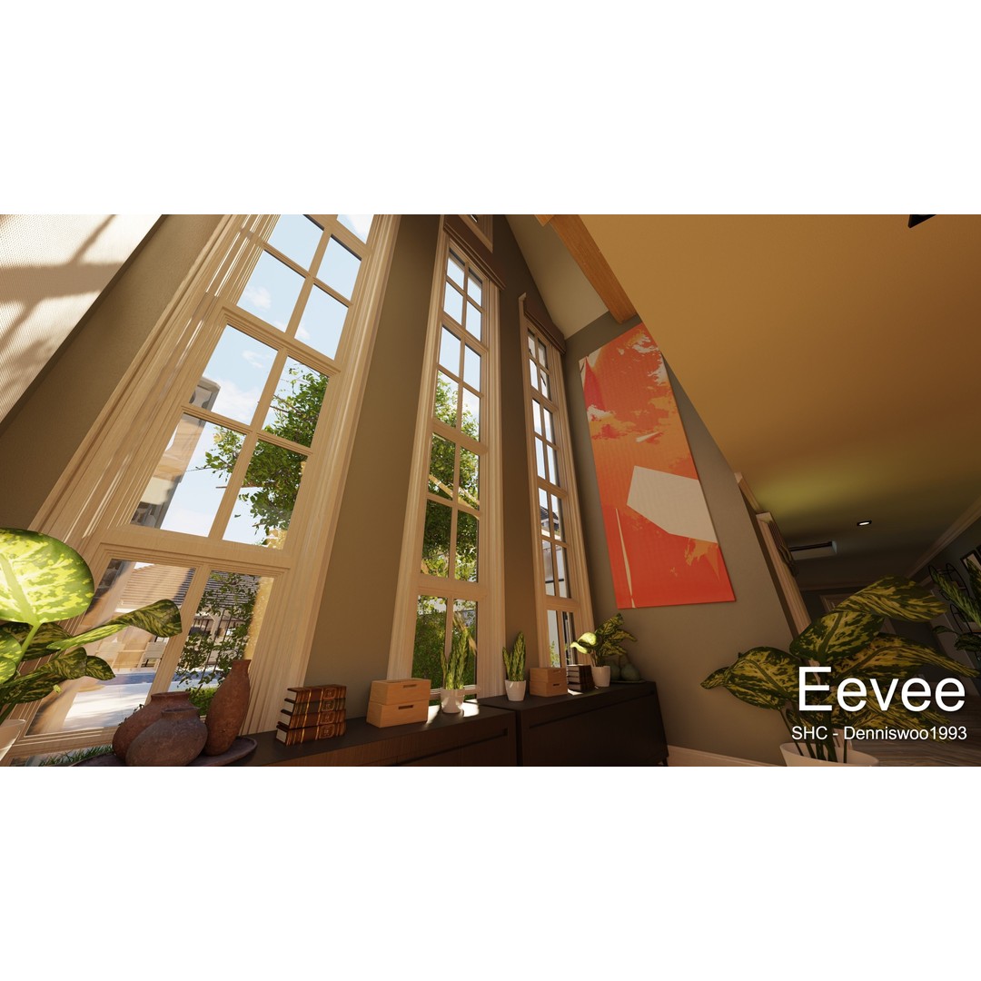 Large Mansion 3D Model – Classic Modern Villa with Animation, Blender - View 53
