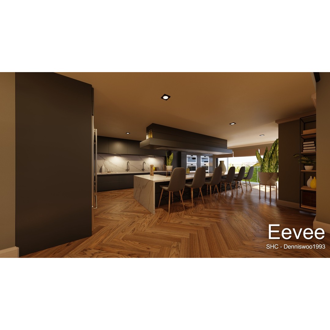 Large Mansion 3D Model – Classic Modern Villa with Animation, Blender - View 56