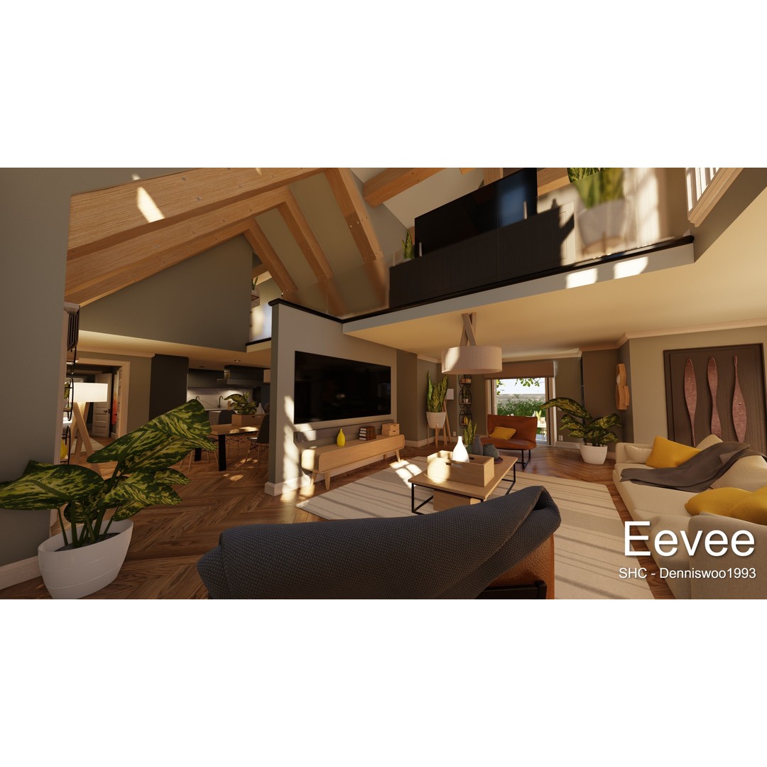 Large Mansion 3D Model – Classic Modern Villa with Animation, Blender - View 59