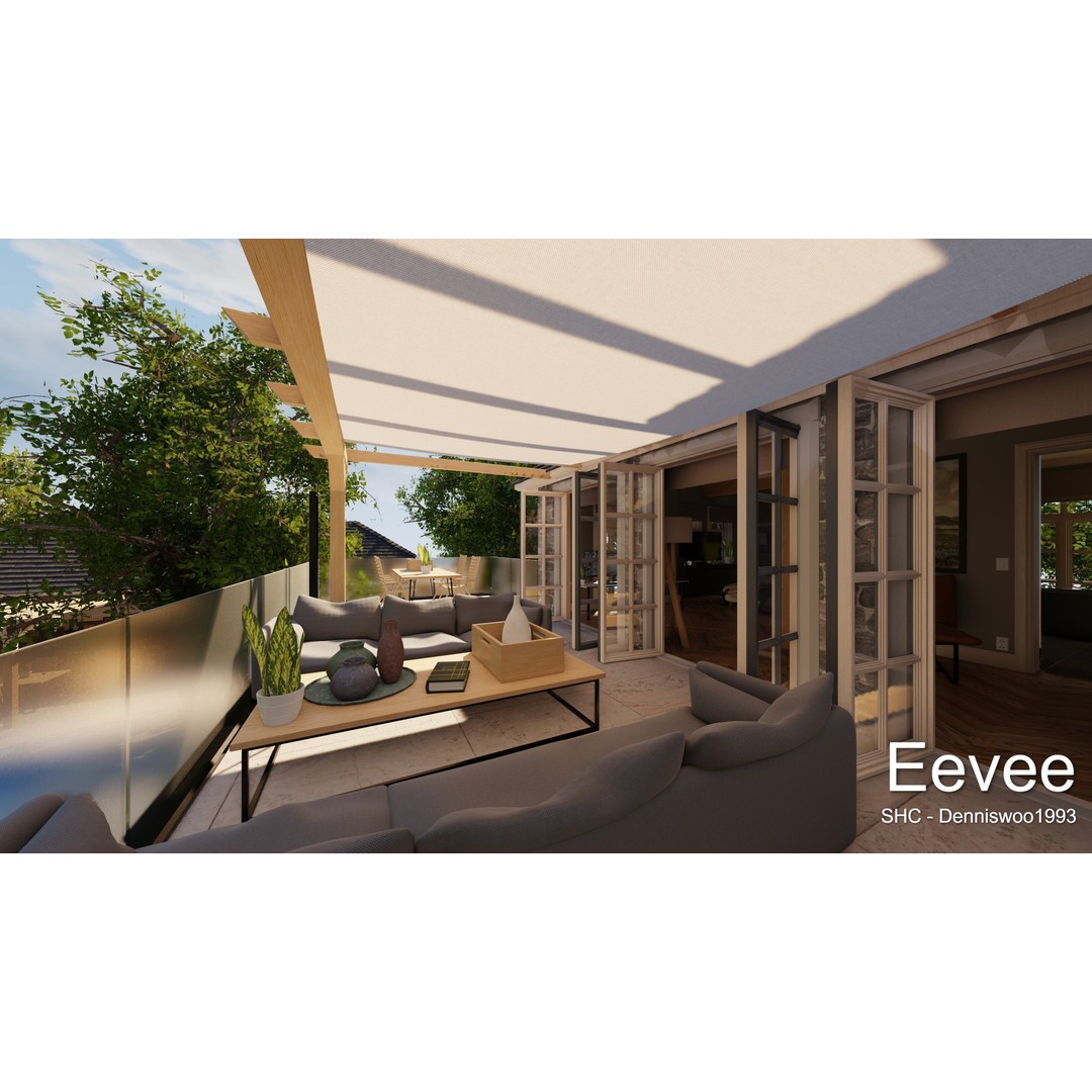Large Mansion 3D Model – Classic Modern Villa with Animation, Blender - View 64