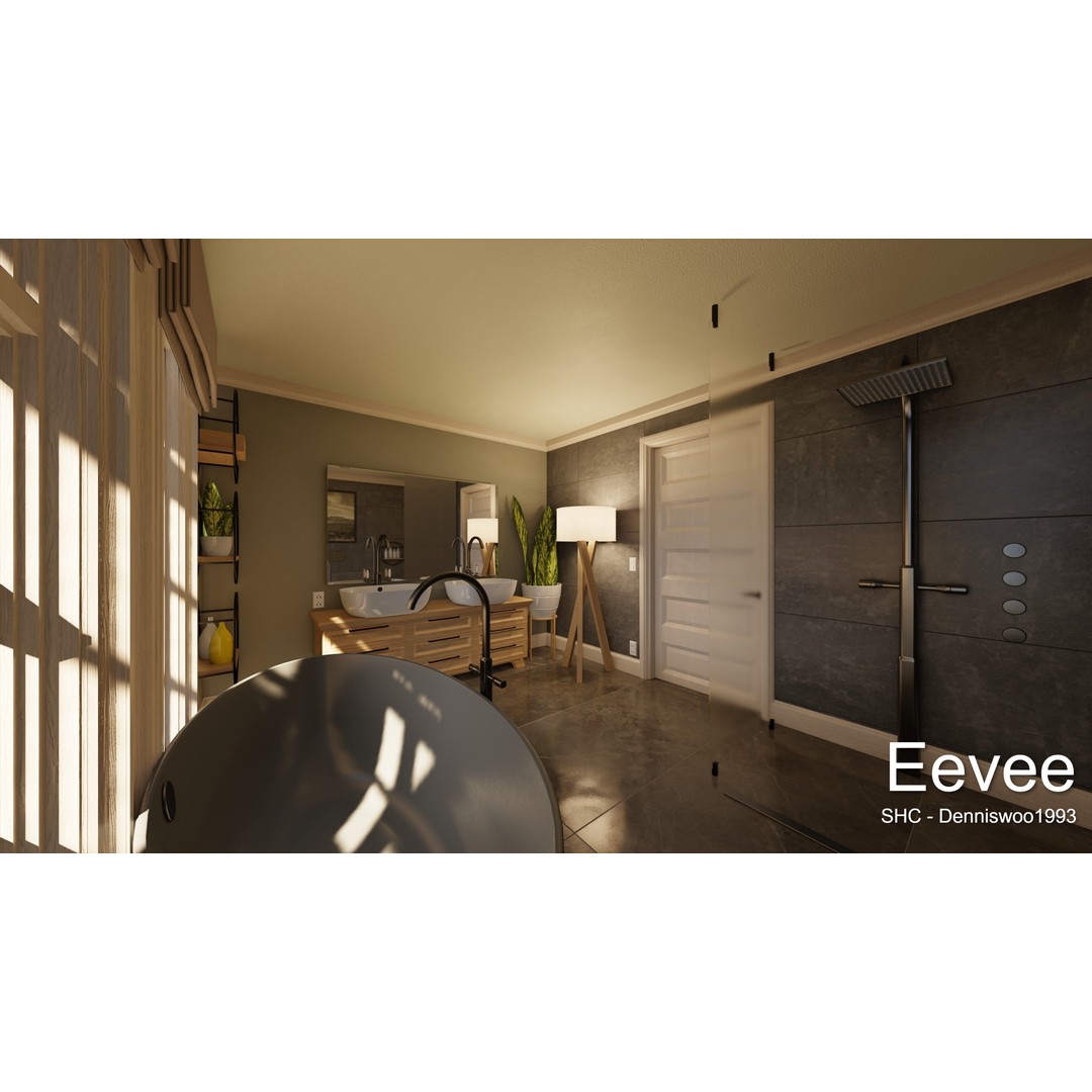 Large Mansion 3D Model – Classic Modern Villa with Animation, Blender - View 68