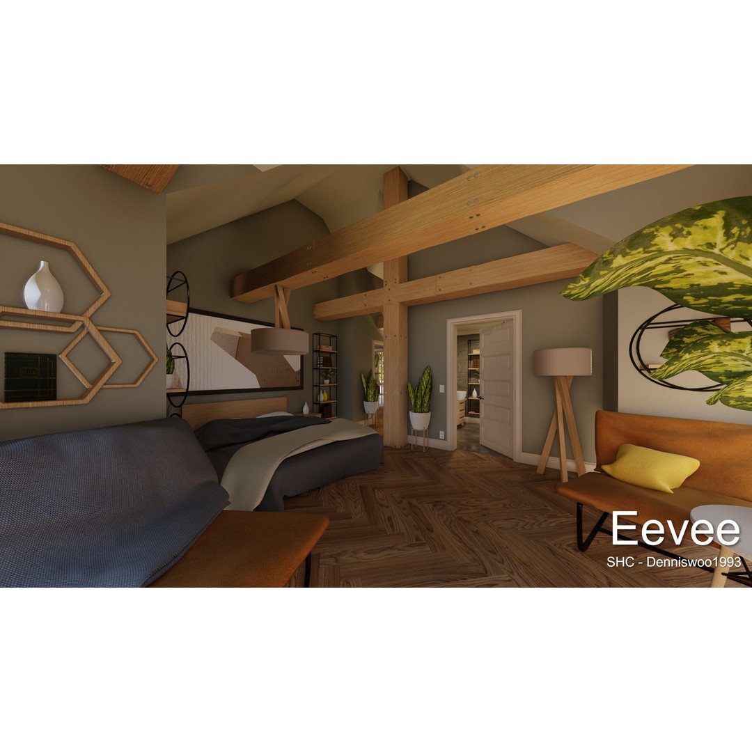 Large Mansion 3D Model – Classic Modern Villa with Animation, Blender - View 70