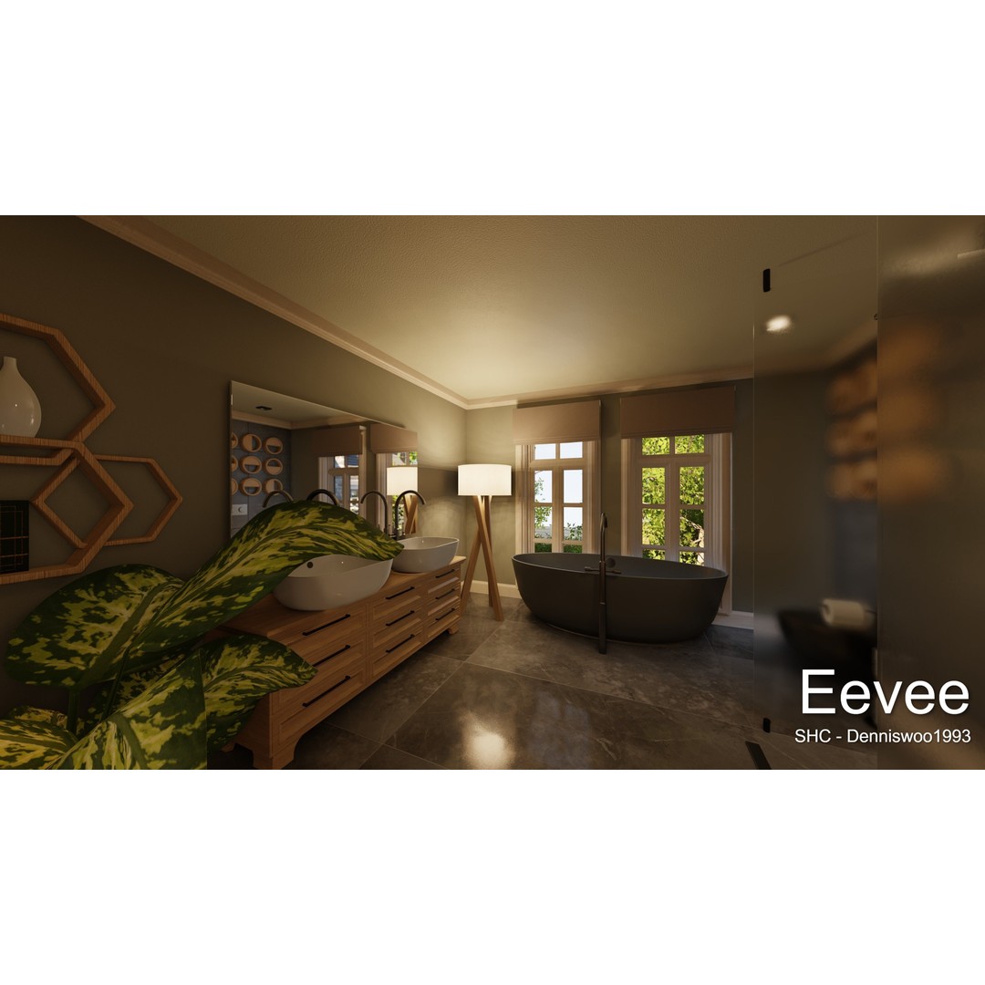 Large Mansion 3D Model – Classic Modern Villa with Animation, Blender - View 75
