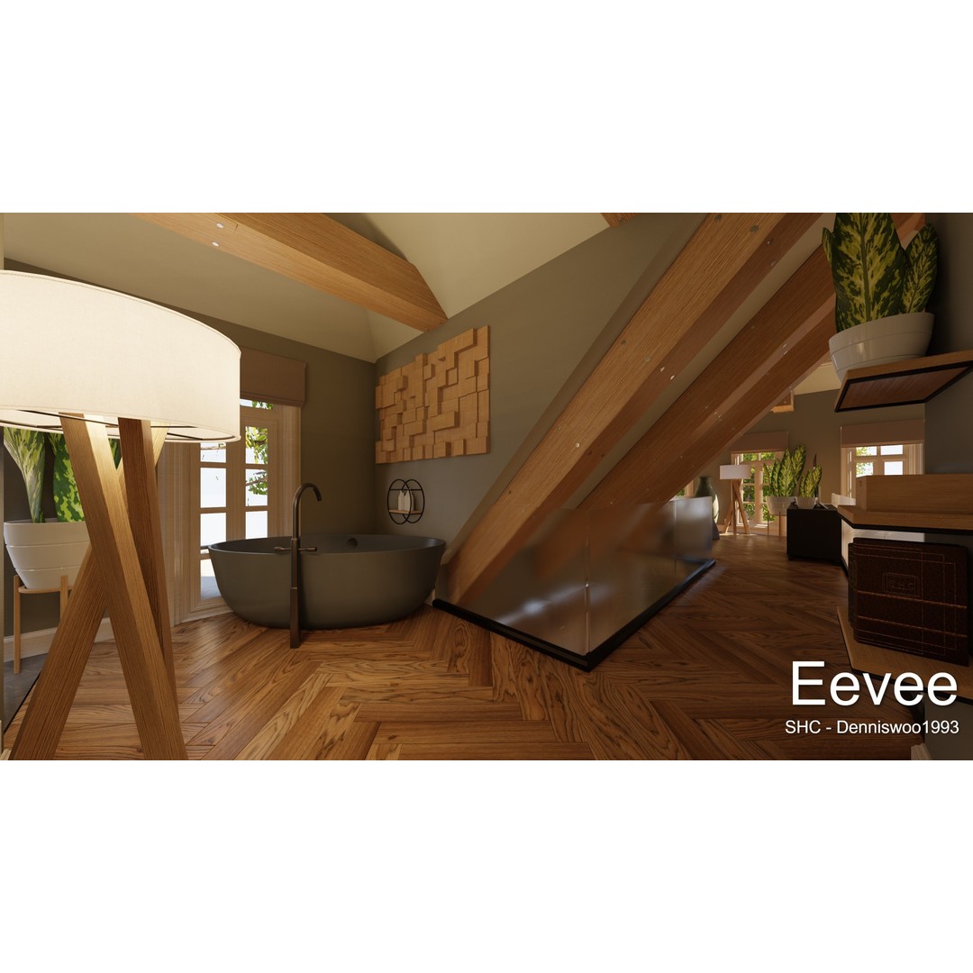 Large Mansion 3D Model – Classic Modern Villa with Animation, Blender - View 80