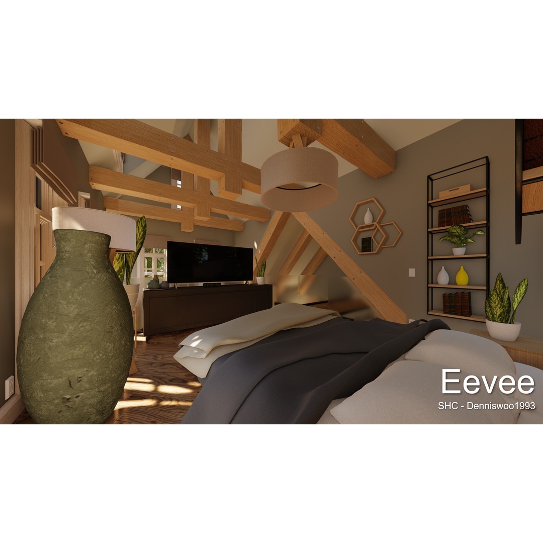 Large Mansion 3D Model – Classic Modern Villa with Animation, Blender - View 82