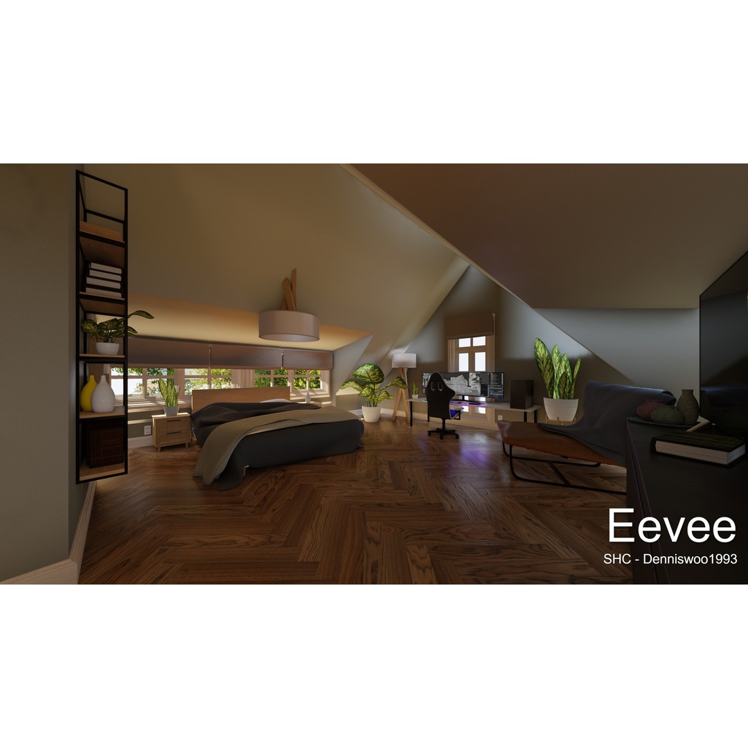 Large Mansion 3D Model – Classic Modern Villa with Animation, Blender - View 85