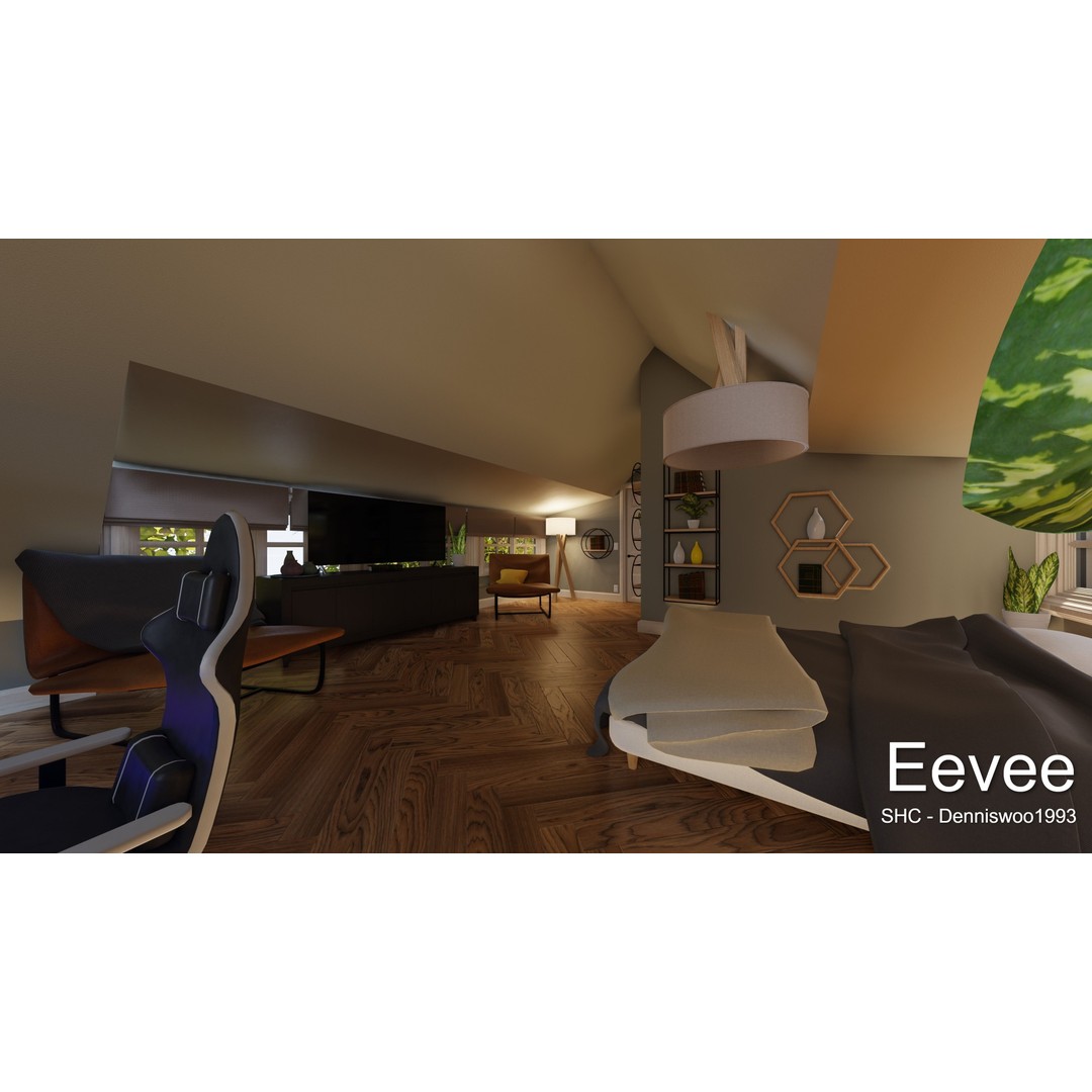 Large Mansion 3D Model – Classic Modern Villa with Animation, Blender - View 86