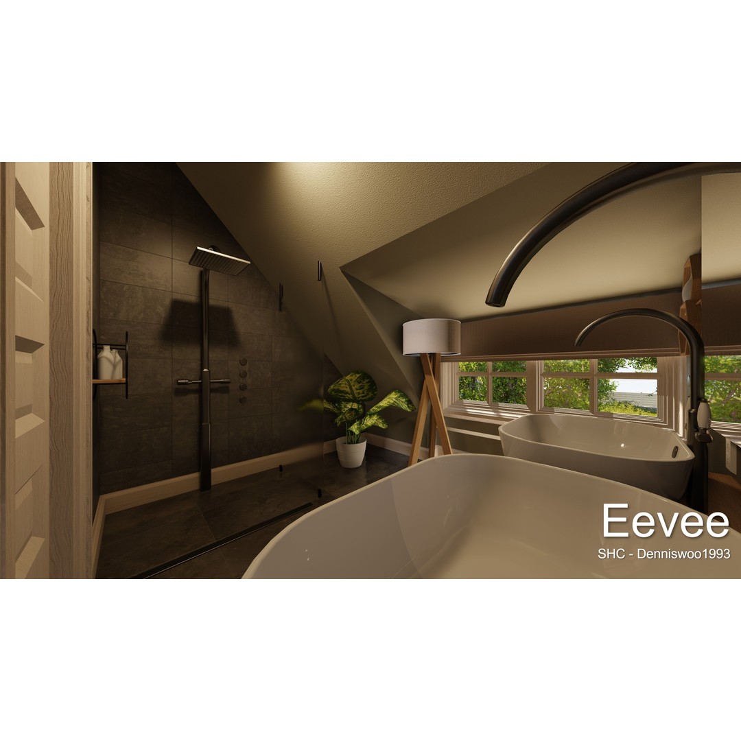 Large Mansion 3D Model – Classic Modern Villa with Animation, Blender - View 87