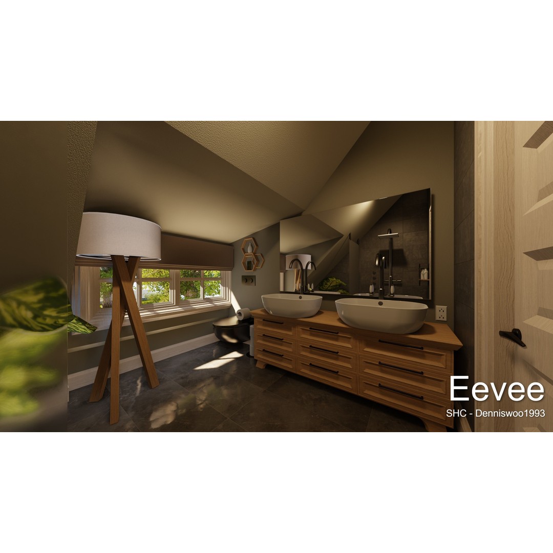 Large Mansion 3D Model – Classic Modern Villa with Animation, Blender - View 88