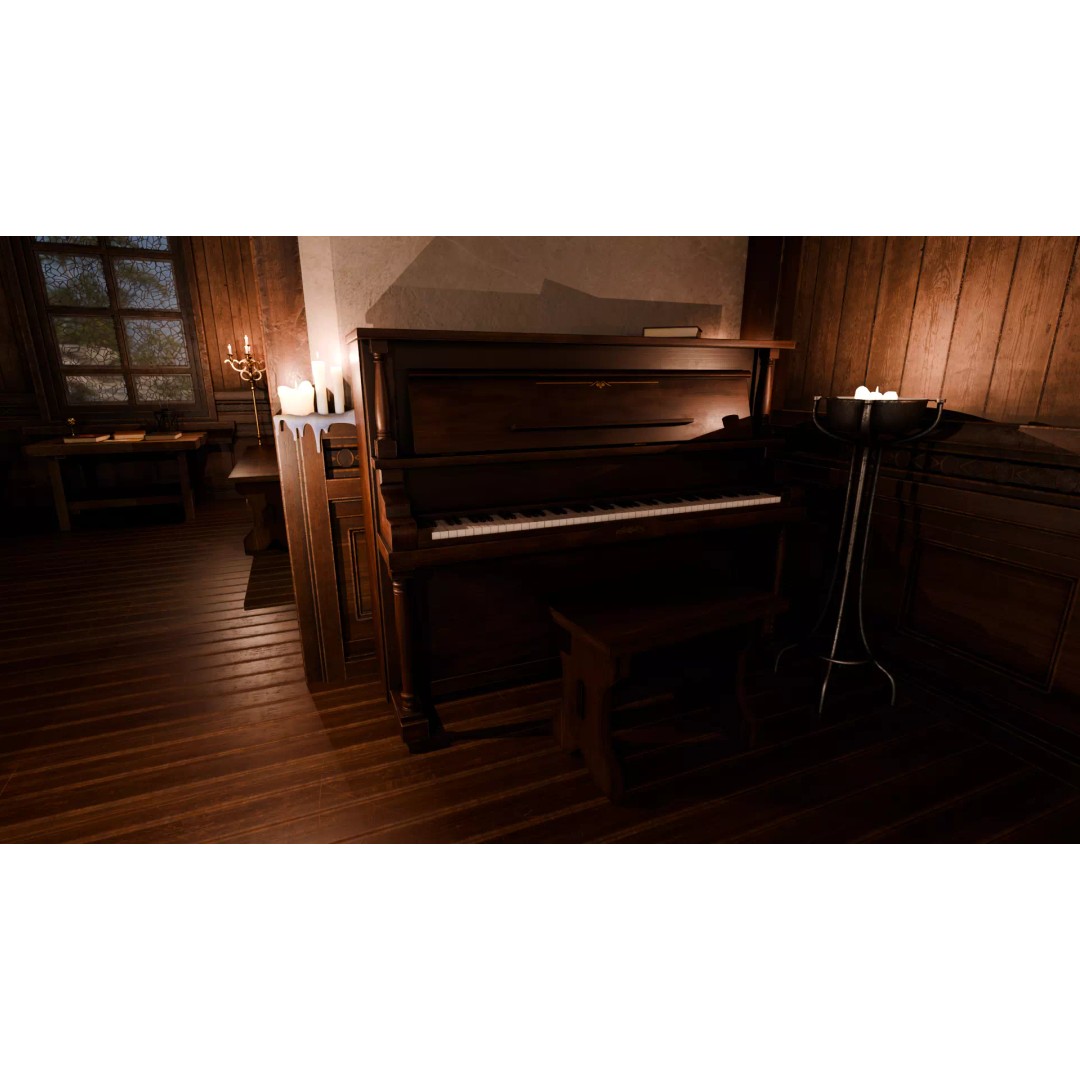 Cozy Gothic Church 3D Model – Low Poly Game-Ready Environment, FBX - View 8