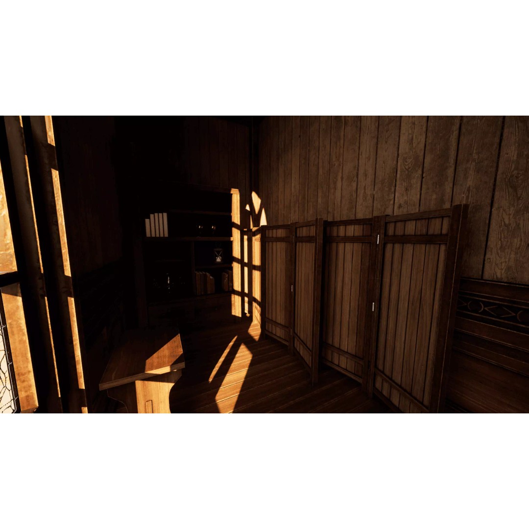 Cozy Gothic Church 3D Model – Low Poly Game-Ready Environment, FBX - View 9