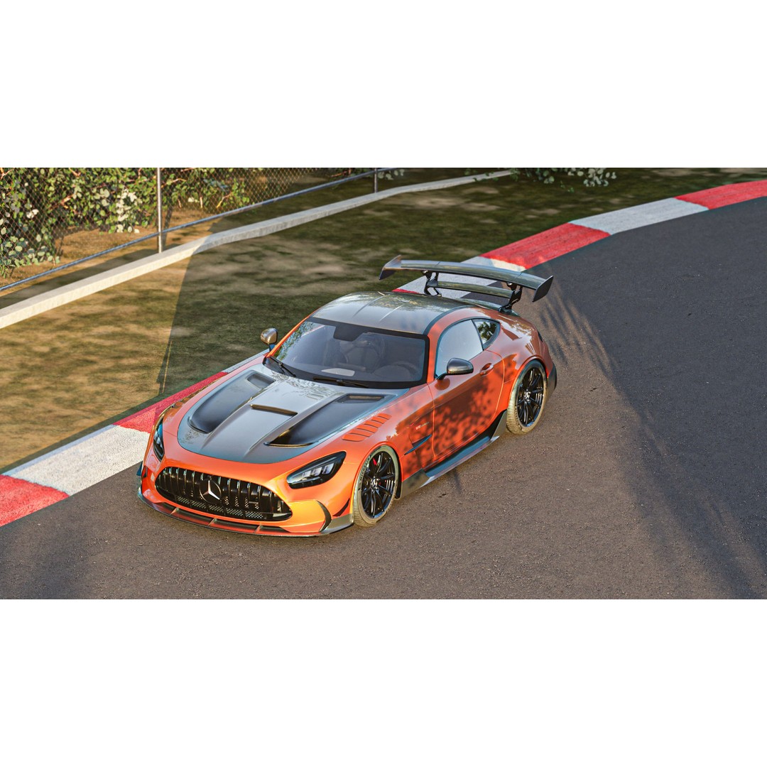 Realistic Race Track 3D Model – Low Poly PBR Asset for Blender - View 13