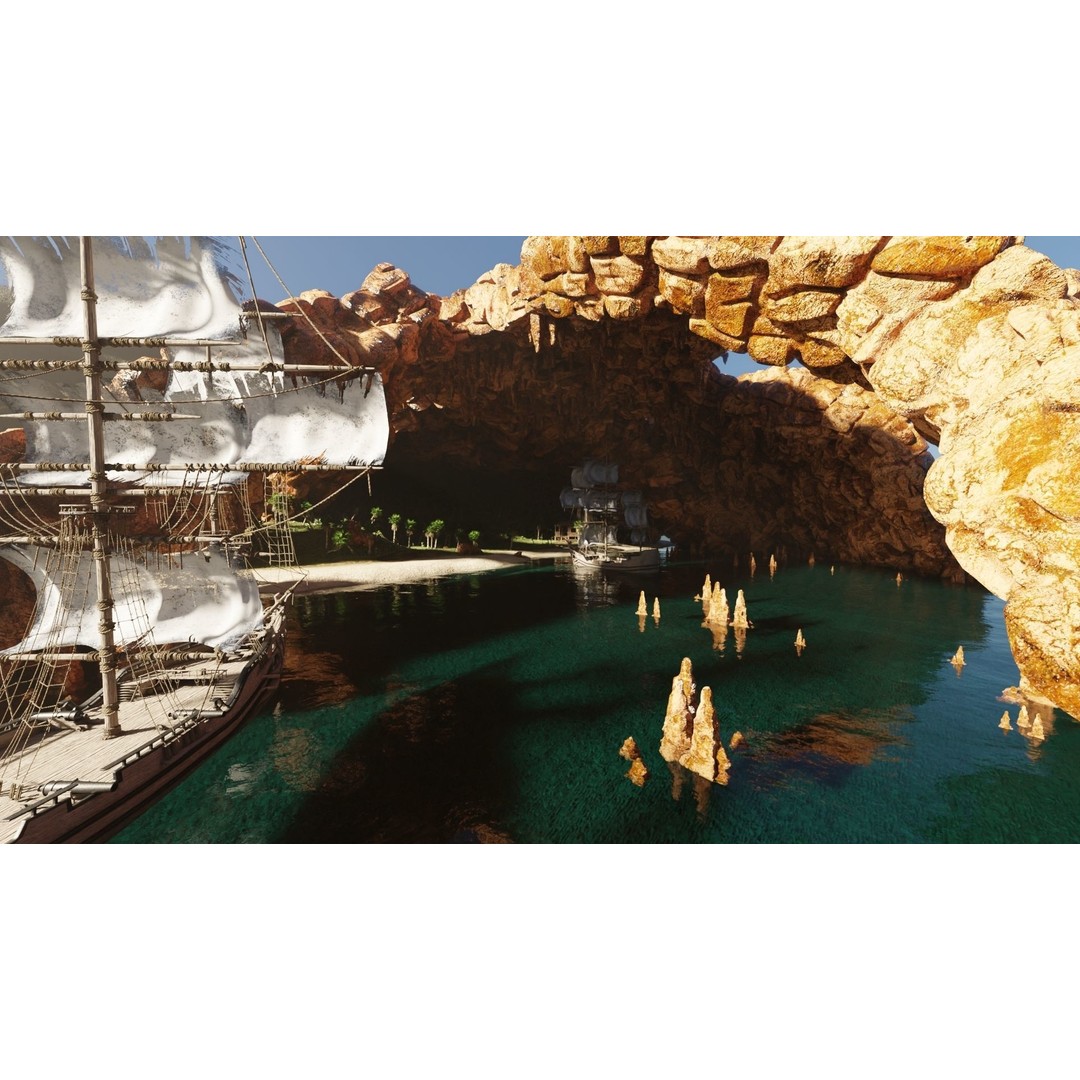 Pirate Island Scene 3D Model – High Poly Landscape, Blender, FBX, OBJ - View 10
