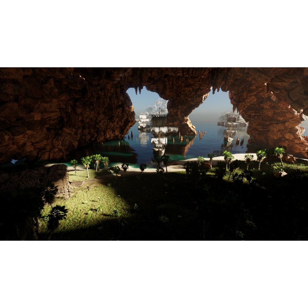 Pirate Island Scene 3D Model – High Poly Landscape, Blender, FBX, OBJ - View 16