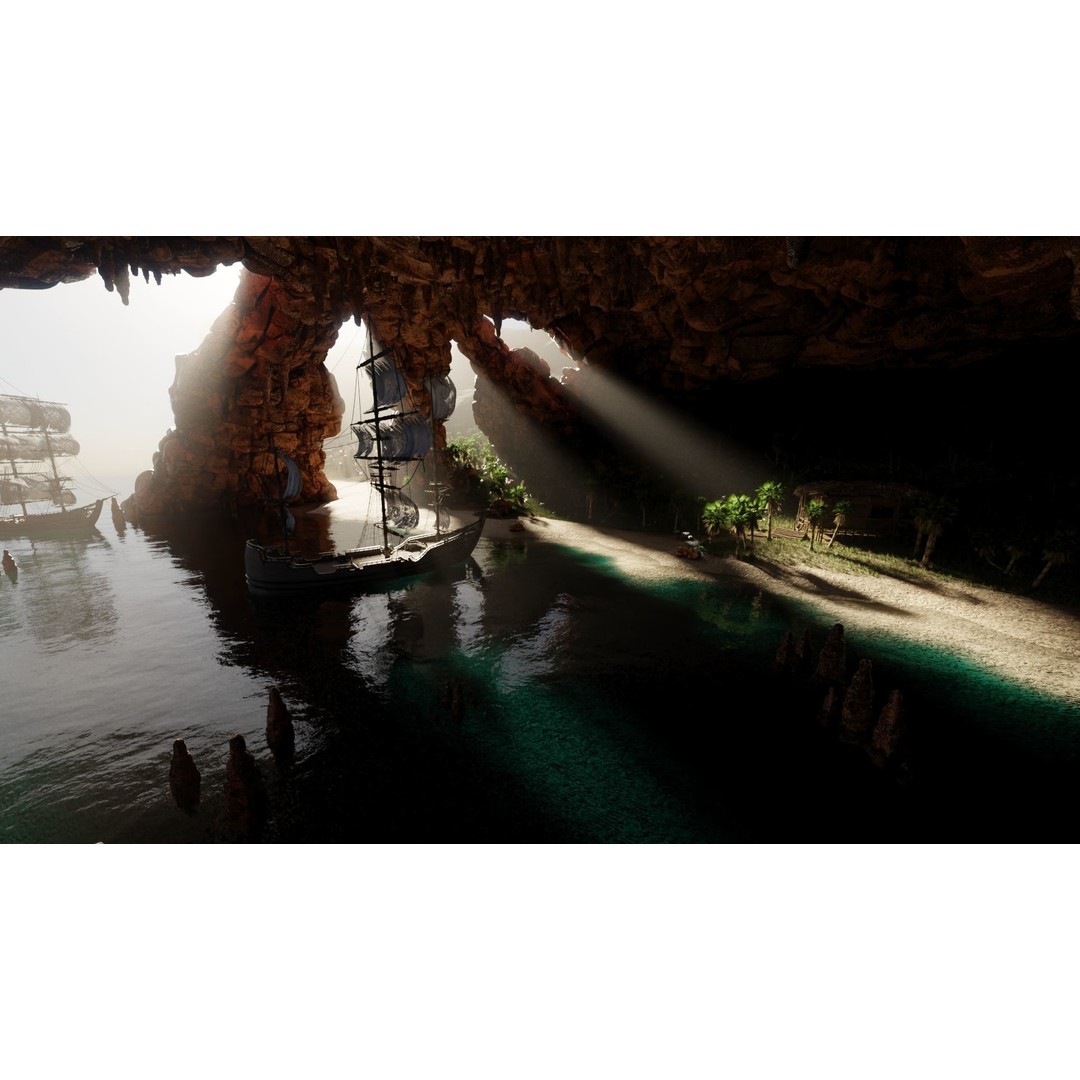 Pirate Island Scene 3D Model – High Poly Landscape, Blender, FBX, OBJ - View 20