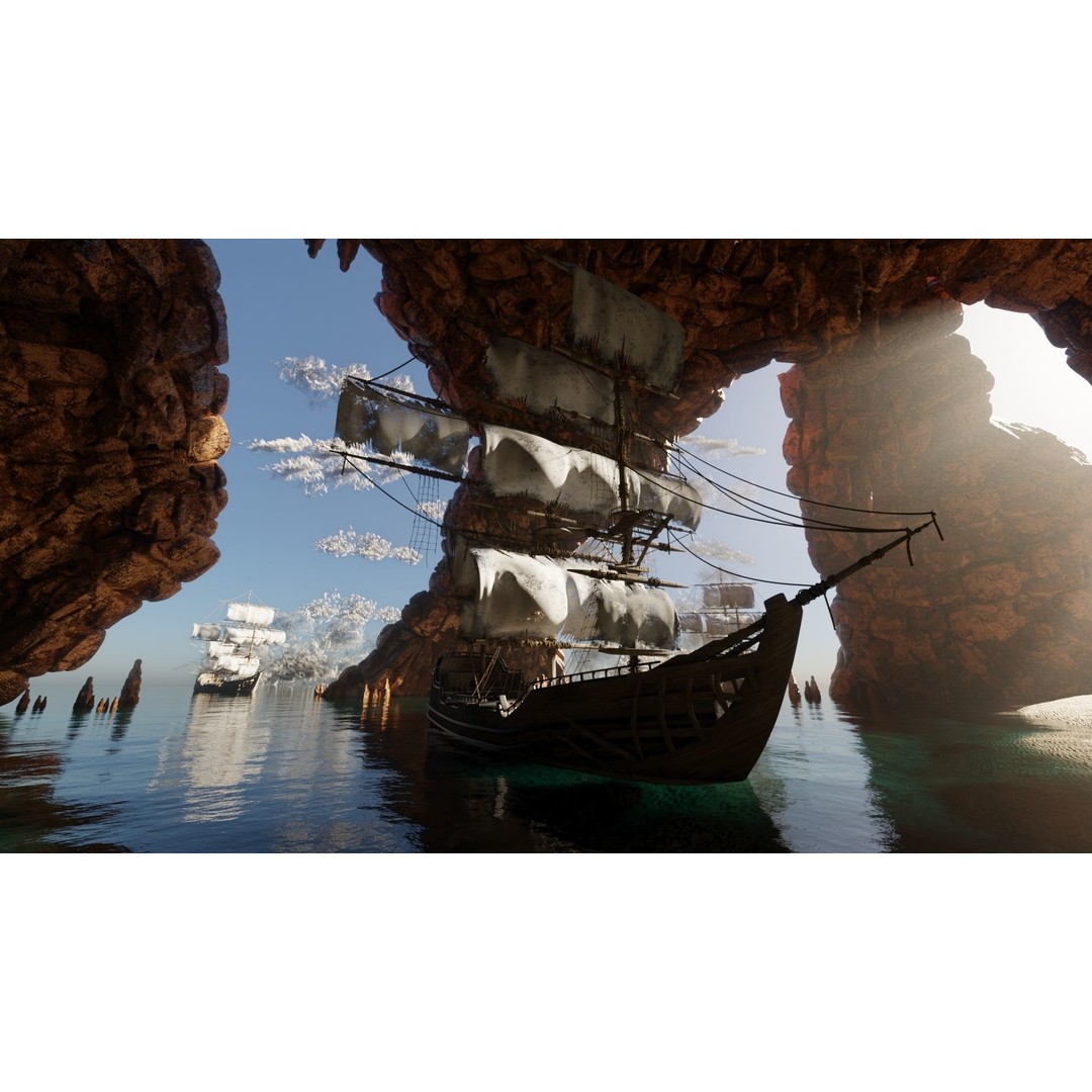 Pirate Island Scene 3D Model – High Poly Landscape, Blender, FBX, OBJ - View 4