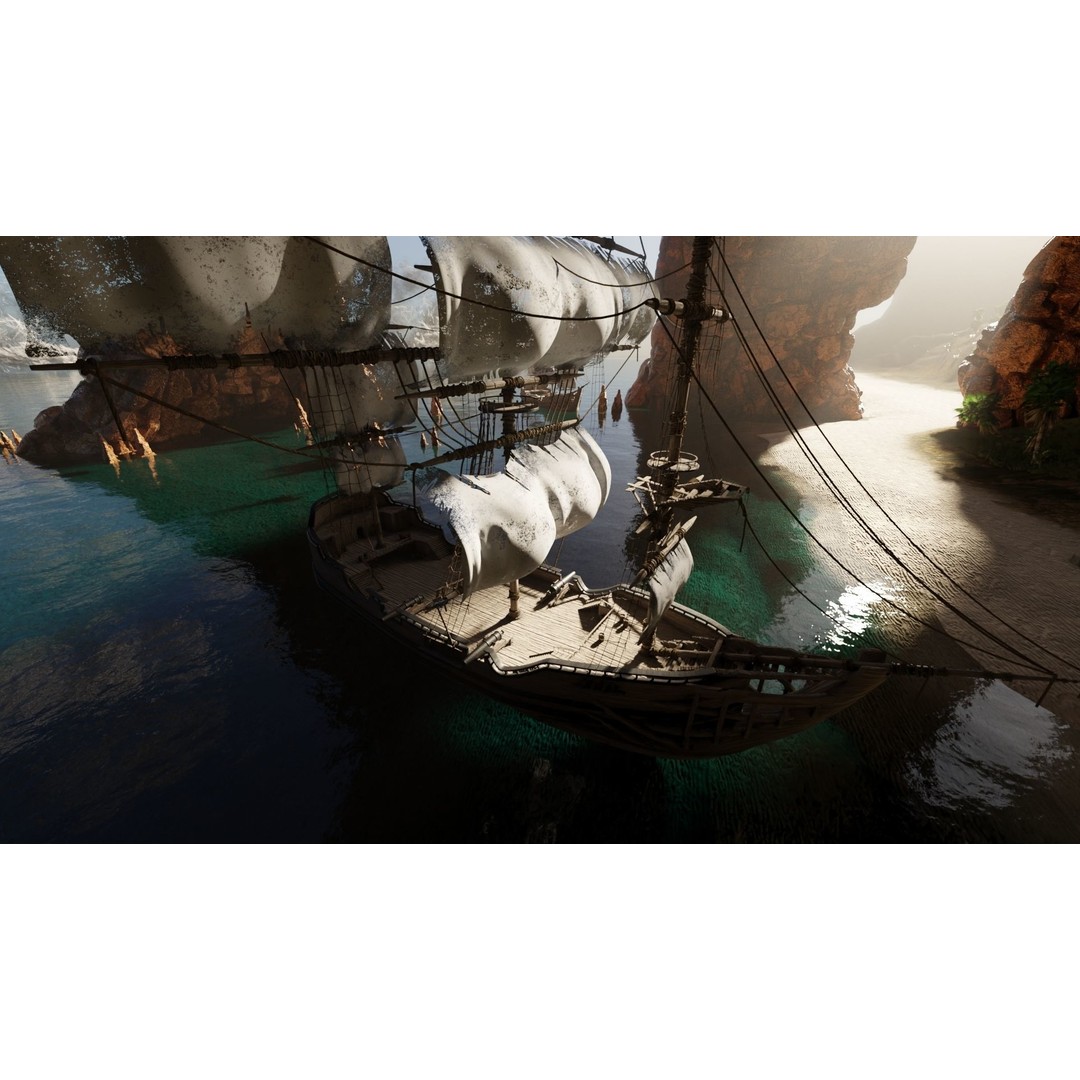 Pirate Island Scene 3D Model – High Poly Landscape, Blender, FBX, OBJ - View 7
