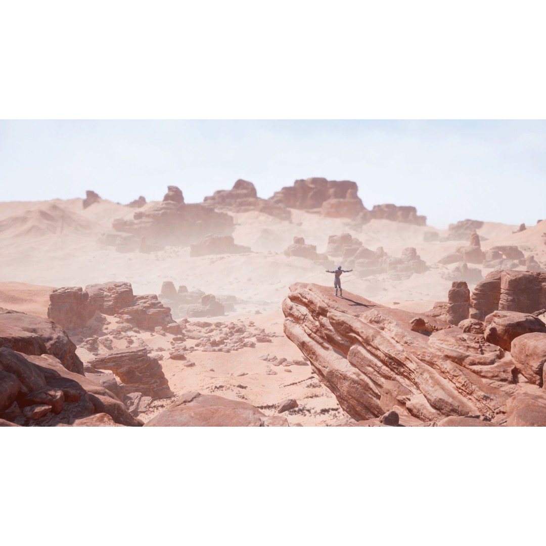 Desert Sandstone Cliffs 3D Model – Low Poly Modular Environment, FBX - View 8