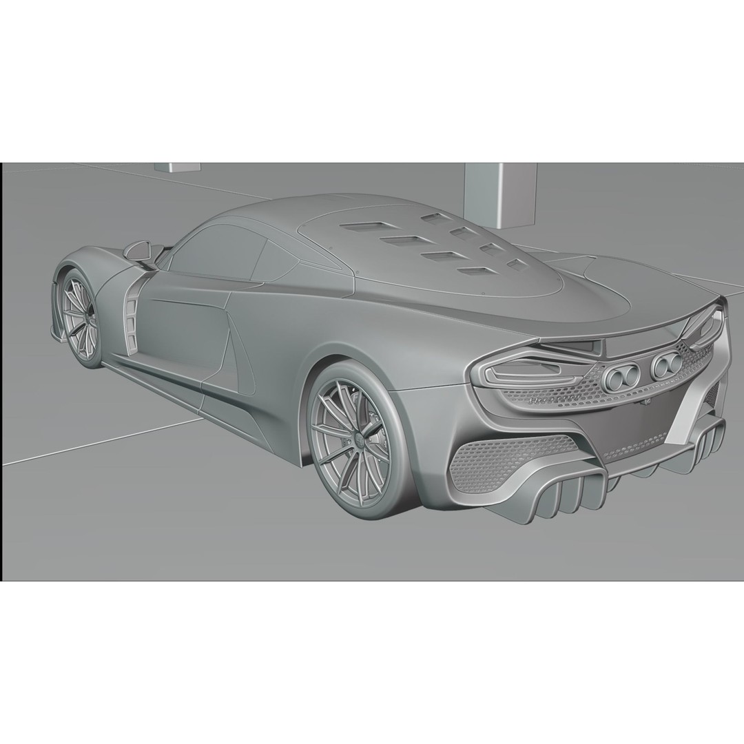 Realistic Parking Lot 3D Model – Low Poly Game Asset, Blender, FBX, OBJ - View 7