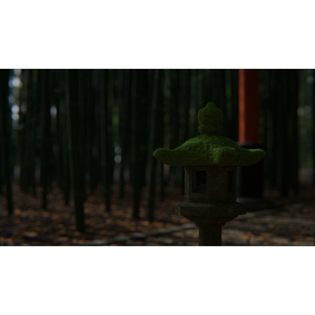 Bamboo Path 3D Model – Scenic Landscape with PBR Textures, Blender, FBX, OBJ - View 16