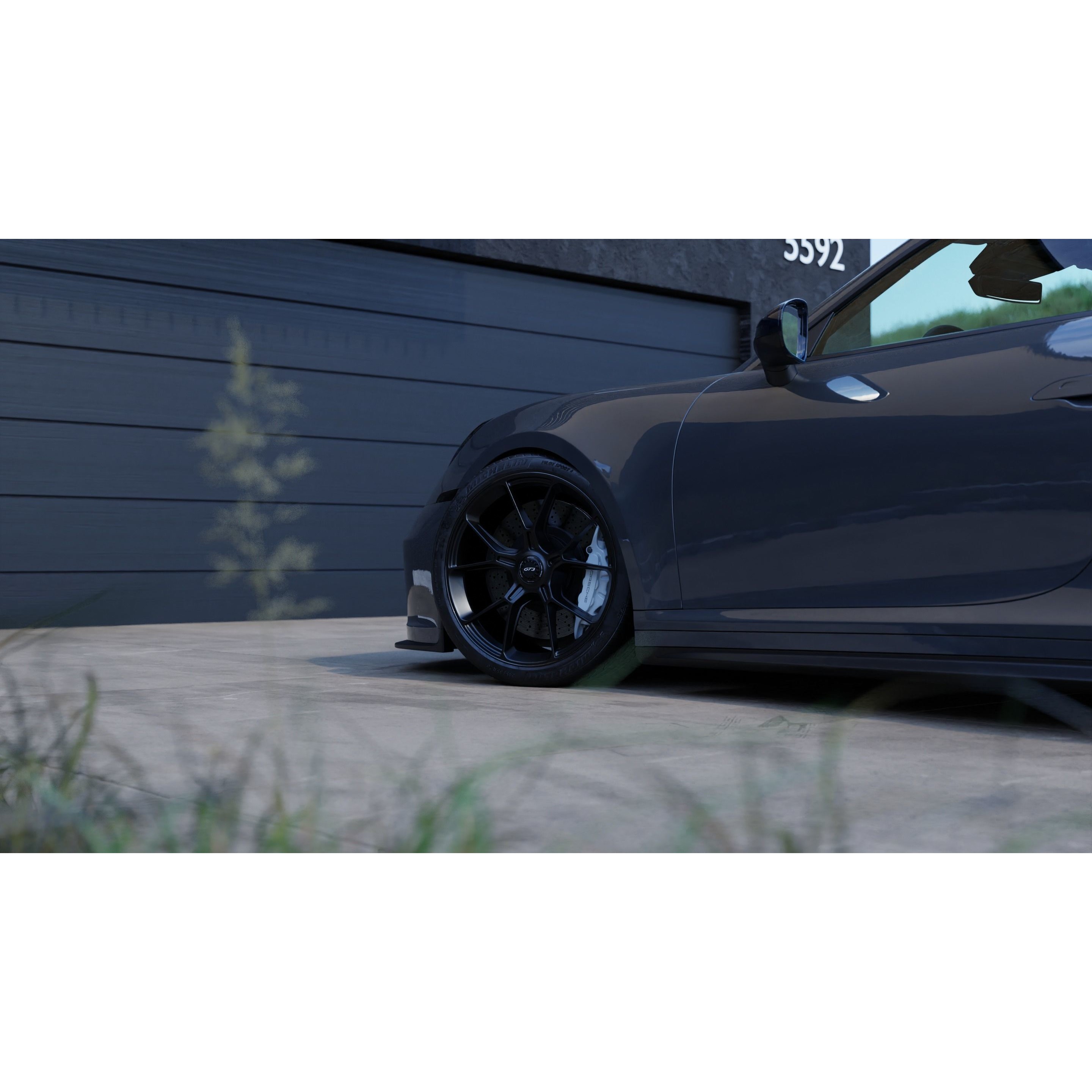 Automotive Hill Villa Scene - Game-Ready 3D Model - View 9