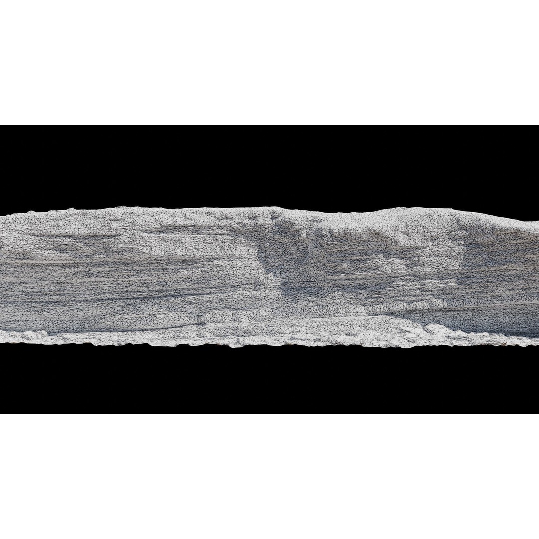 Large Coast Cliff 3D Model – Low Poly PBR Scan, FBX & OBJ Formats - View 7