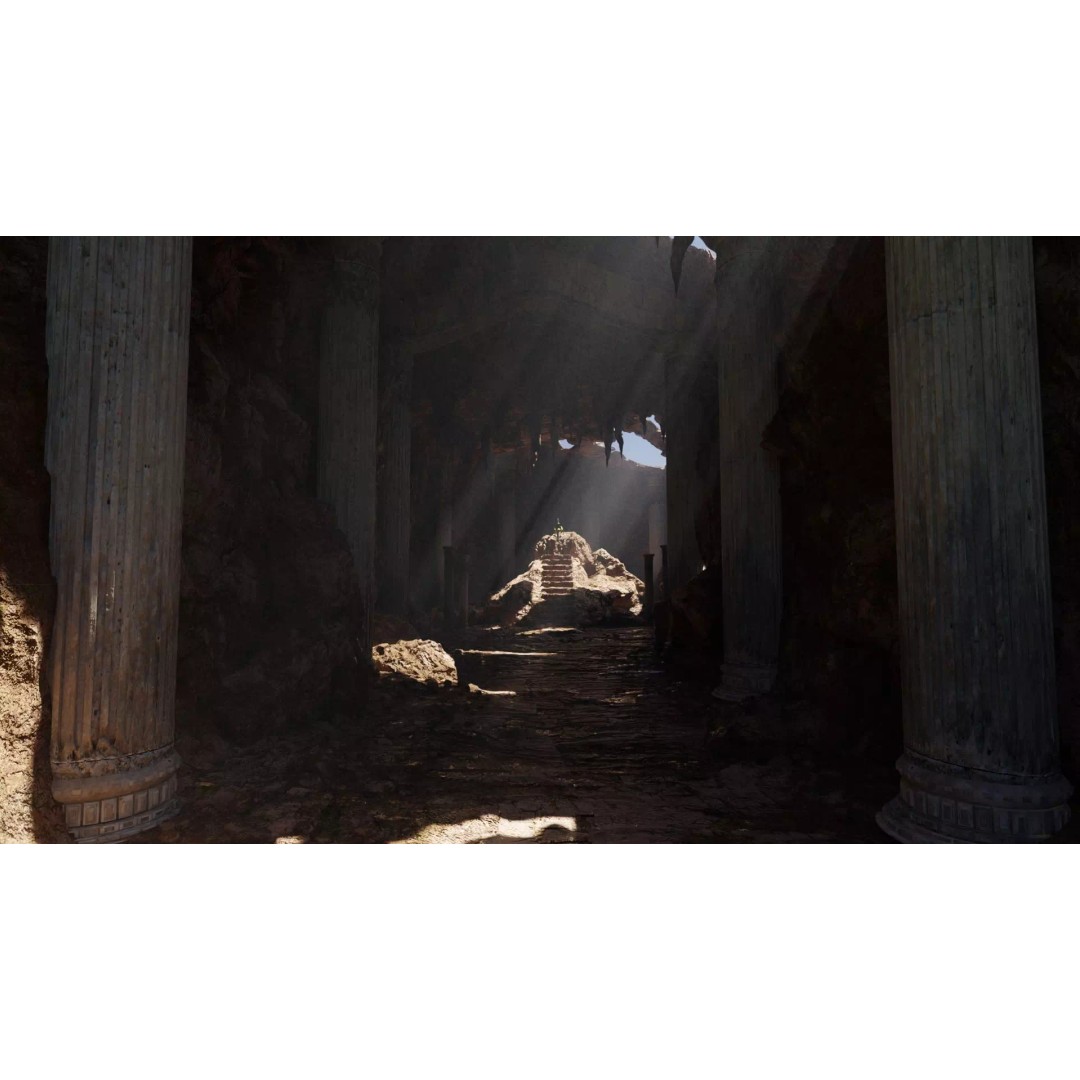 Forgotten Sword Scene 3D Model – High Poly Cave Environment, Blender, FBX, OBJ - View 2