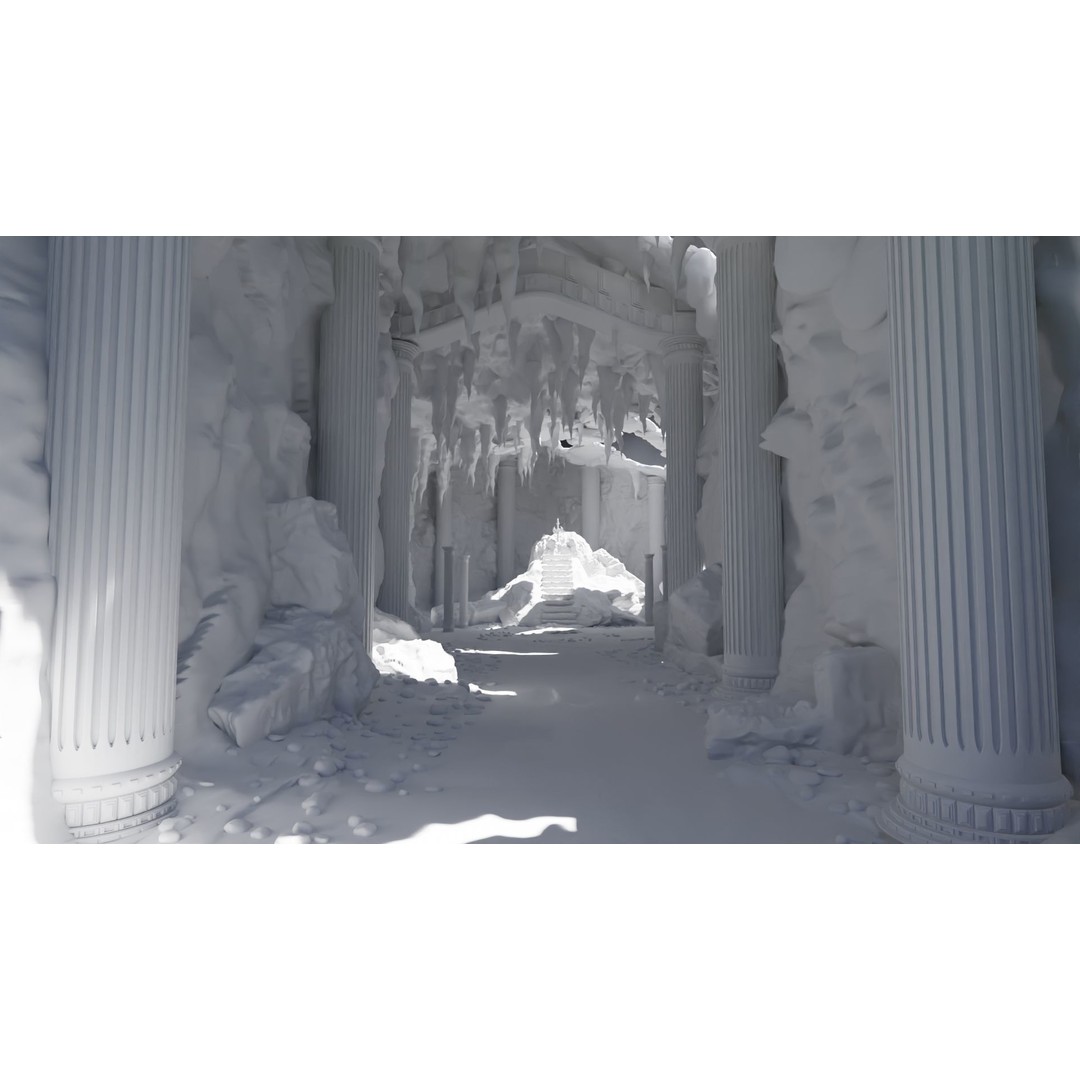 Forgotten Sword Scene 3D Model – High Poly Cave Environment, Blender, FBX, OBJ - View 9