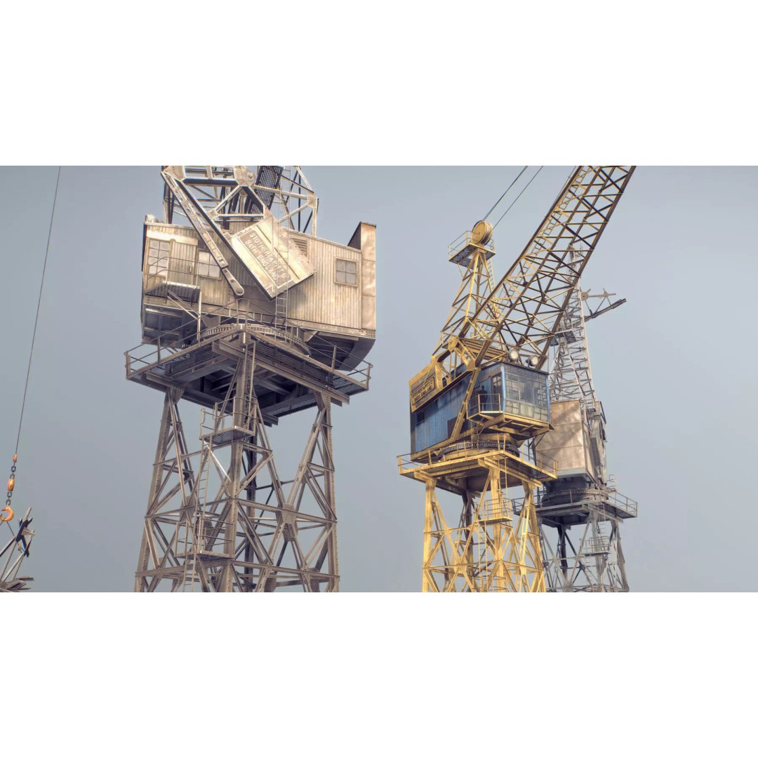 Crane STOTHERT-PITT 3D Model – Low Poly Rigged Asset for Unity, Unreal - View 2
