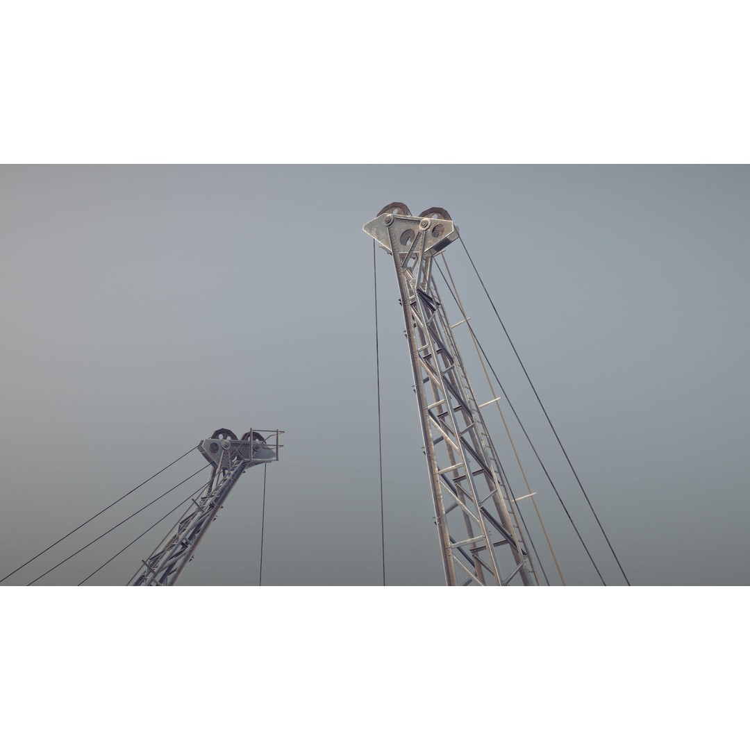 Crane STOTHERT-PITT 3D Model – Low Poly Rigged Asset for Unity, Unreal - View 31