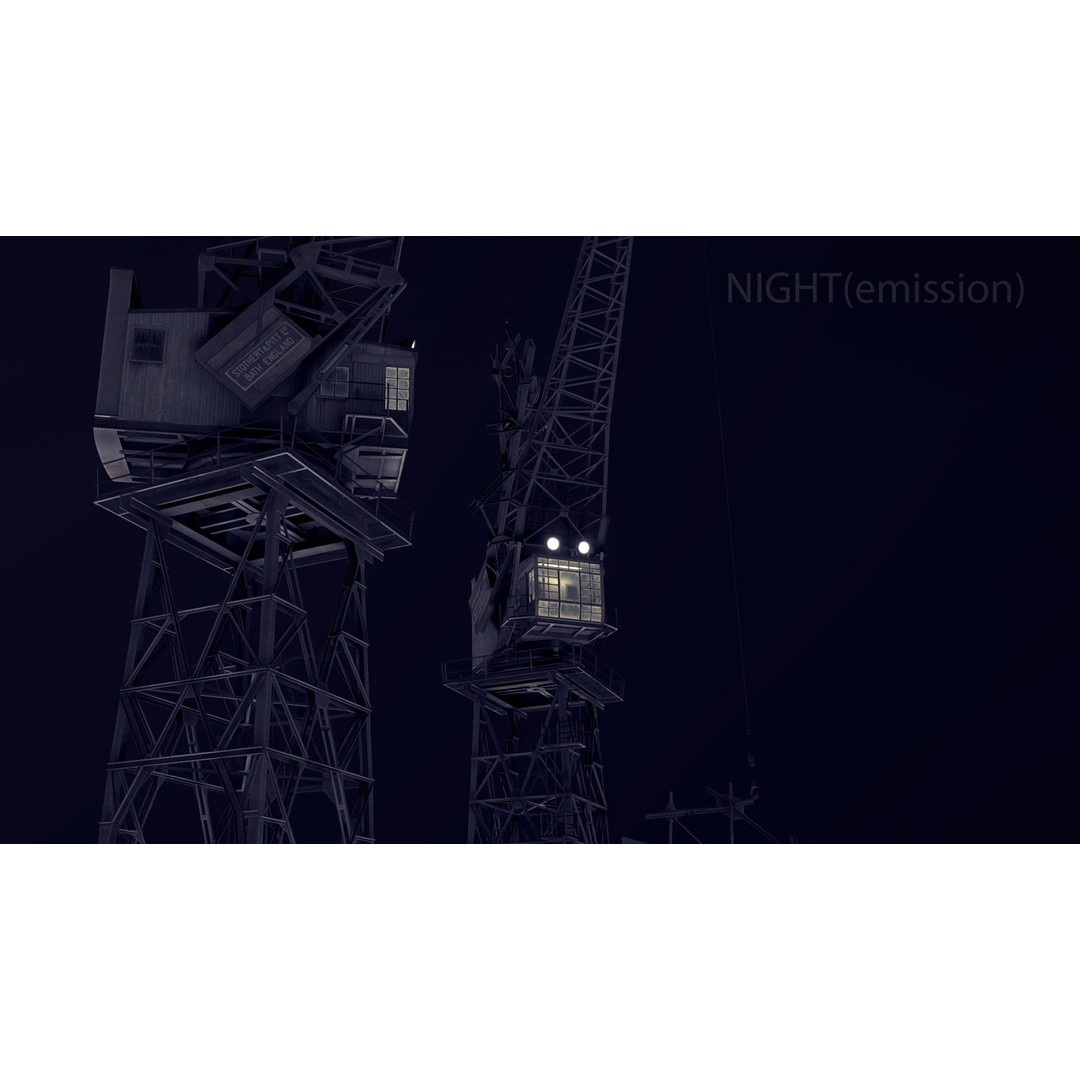 Crane STOTHERT-PITT 3D Model – Low Poly Rigged Asset for Unity, Unreal - View 40