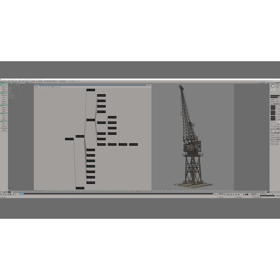 Crane STOTHERT-PITT 3D Model – Low Poly Rigged Asset for Unity, Unreal - View 41