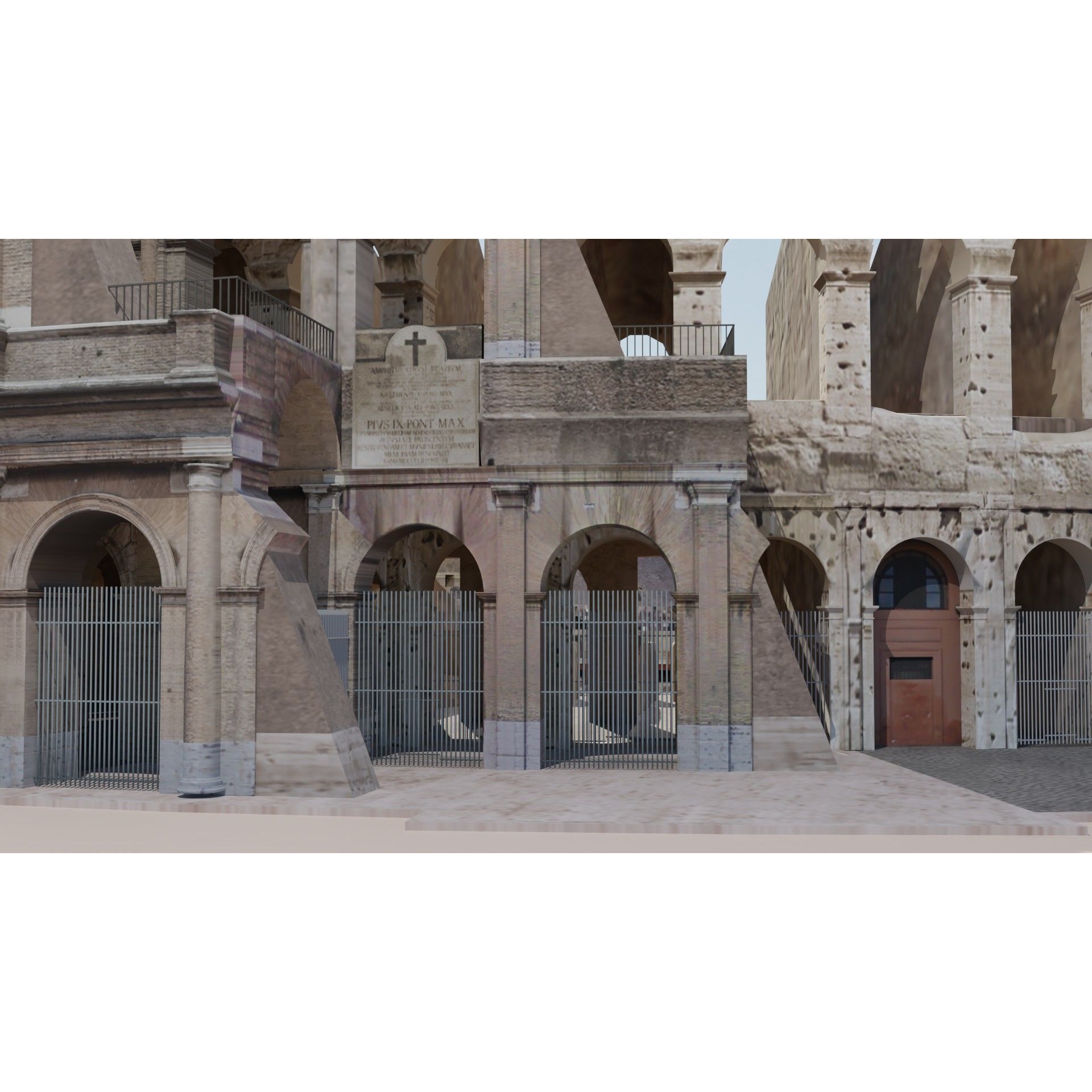 Roman Colosseum Ruins - Ultra High Detail 3D Model - View 10