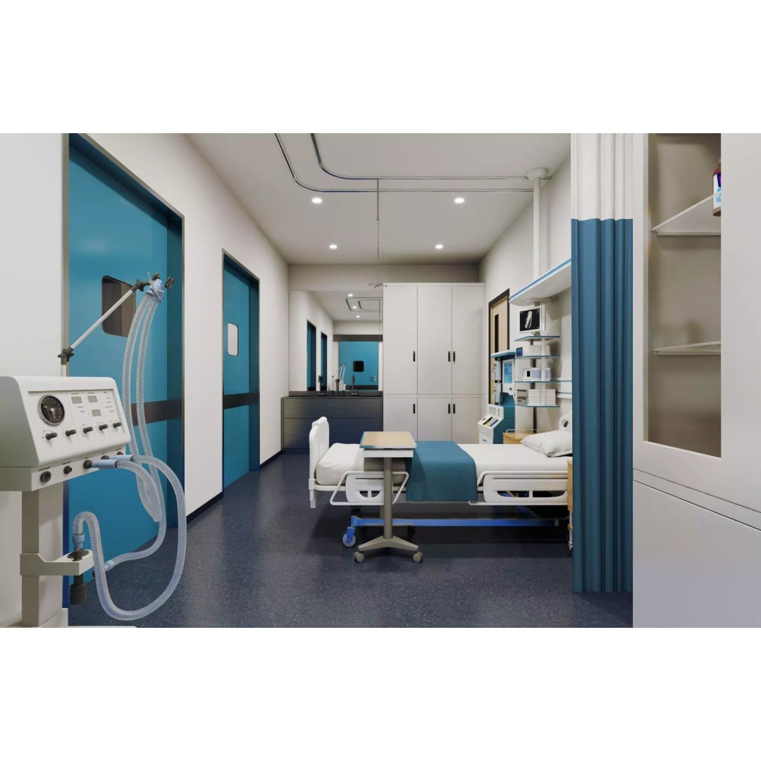 ICU Hospital Room 3D Model – Low Poly Rigged Asset, FBX, Blender - View 5