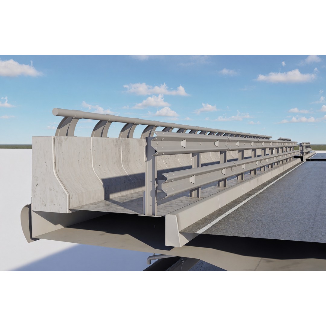 Highway Interchange 3D Model – Optimized PBR Asset, FBX, OBJ - View 5