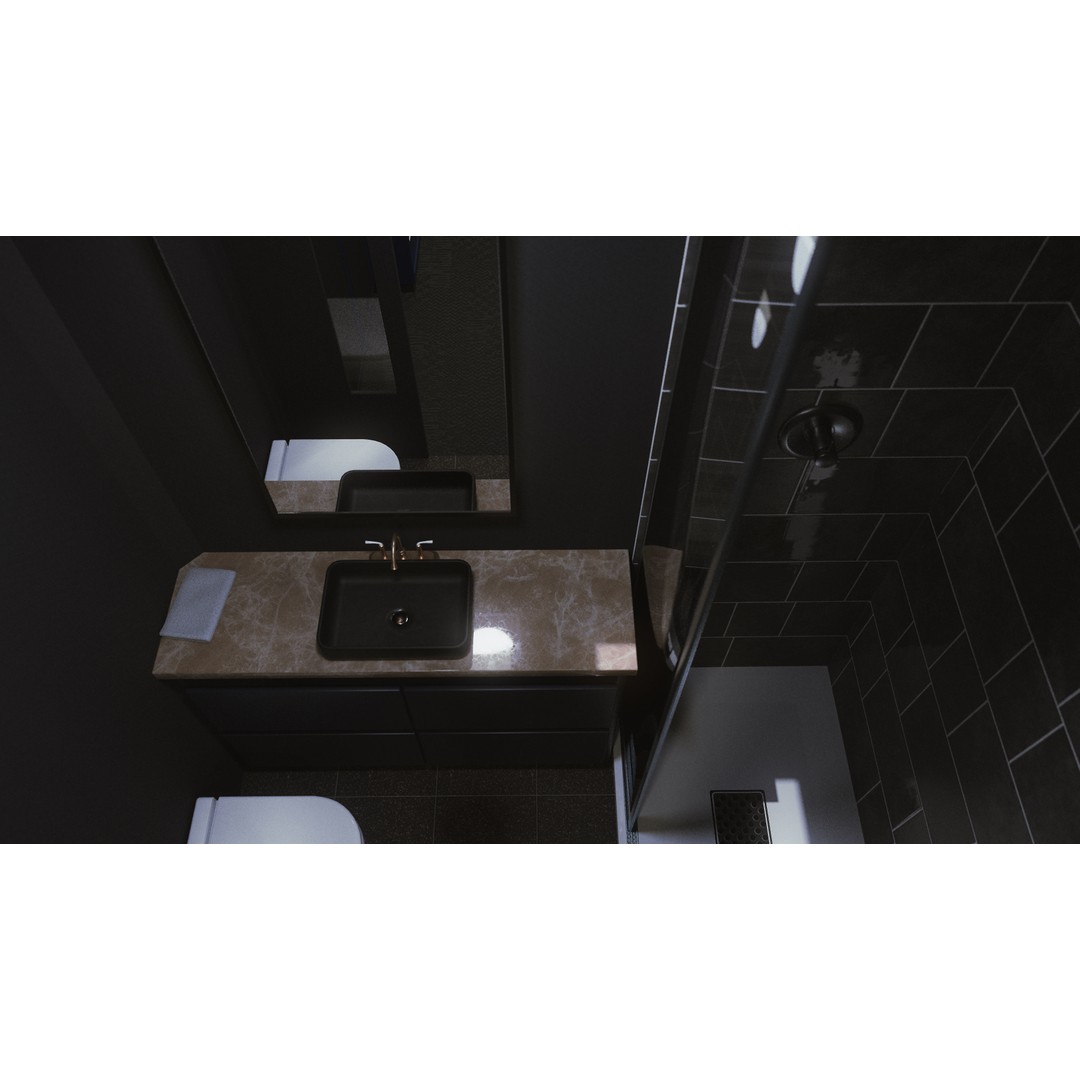 Hacker Hideout 3D Model – Low Poly Game Asset, Blender, Rigged - View 10