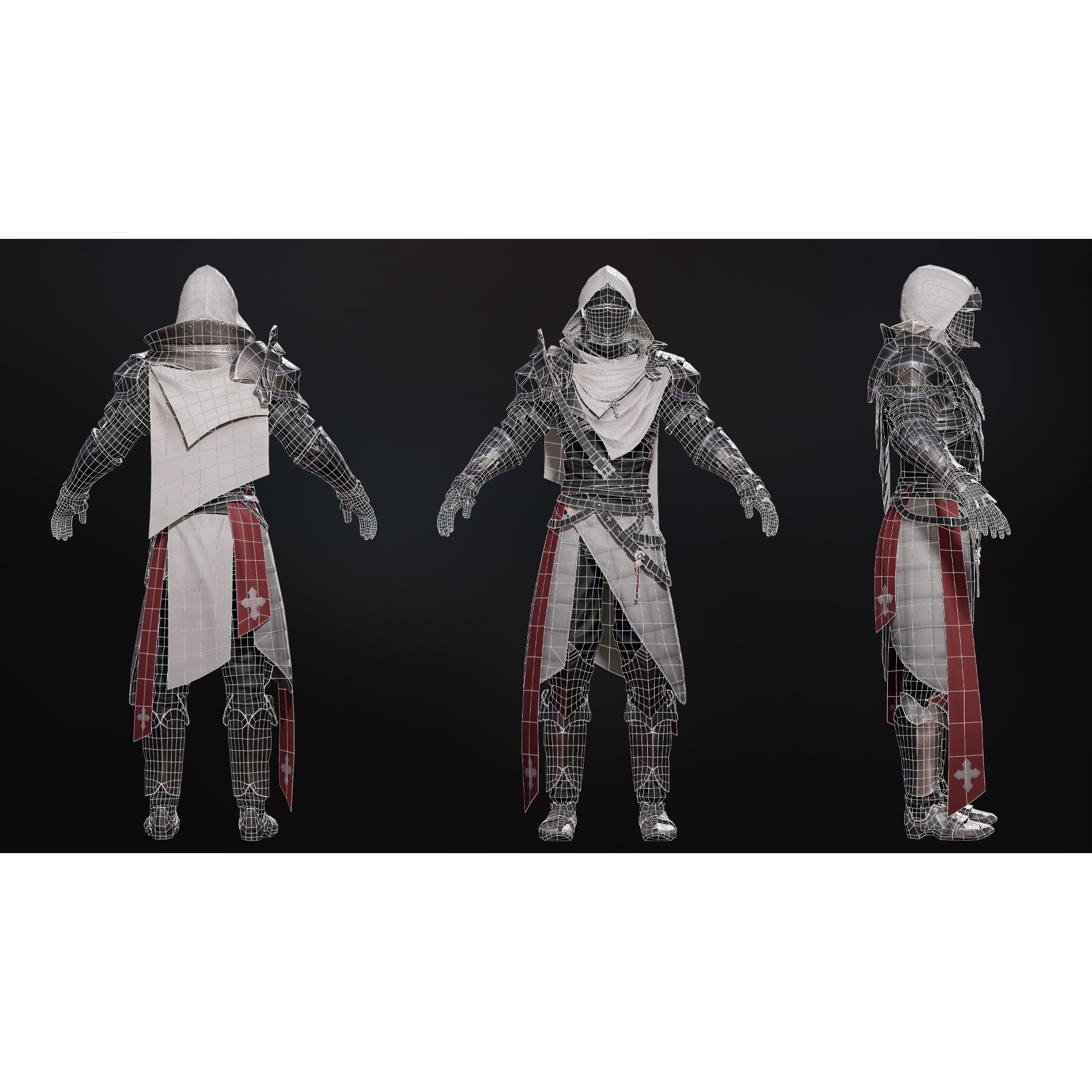 Inquisitor - Low-Poly Game-Ready 3D Model